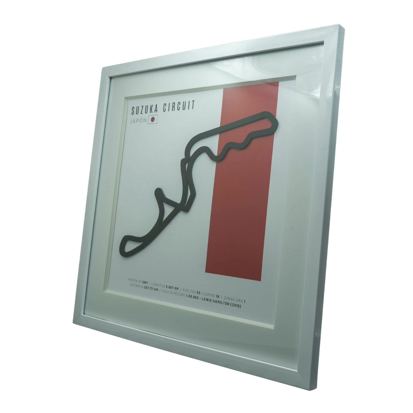 F1 – Circuito 3D Enmarcado | Suzuka Circuit (Japón)