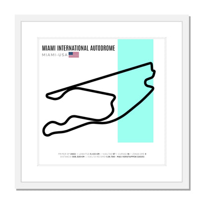 F1 - Circuito 3D Enmarcado | Miami International Autodrome (Estados Unidos)