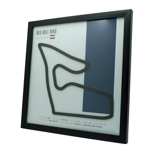F1 – Red Bull Ring (Austria) | Circuito 3D enmarcado