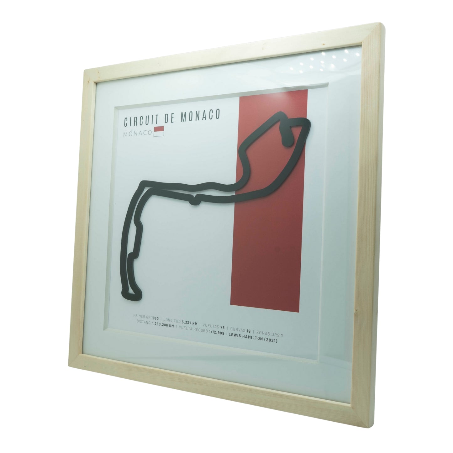F1 - Circuito 3D Enmarcado | Circuit de Monaco (Mónaco)