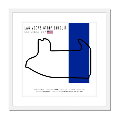 F1 - Circuito 3D Enmarcado | Las Vegas Strip Circuit (Estados Unidos)