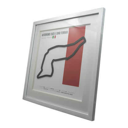 F1 - Circuito 3D Enmarcado | Autodromo Enzo e Dino Ferrari (Italia)