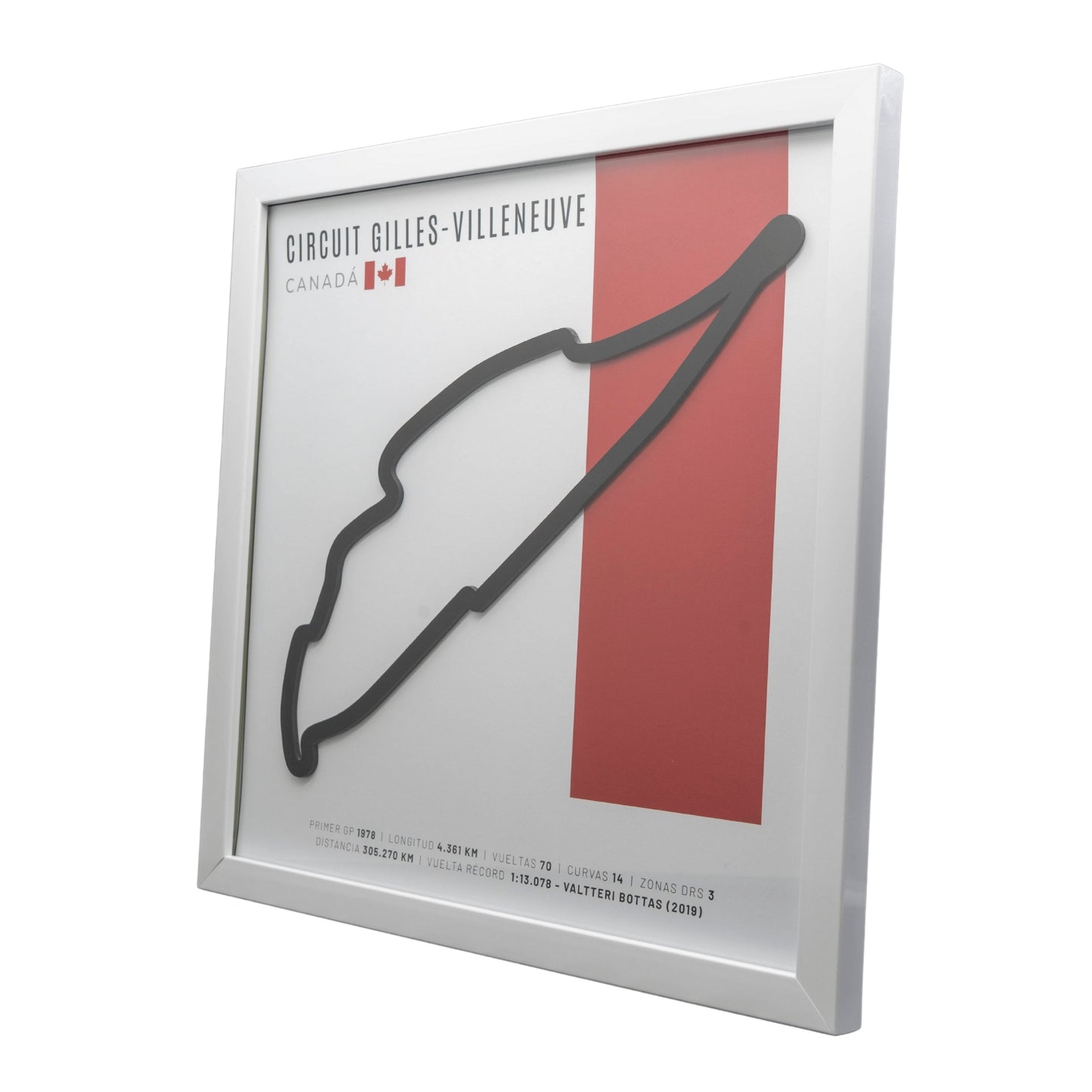 F1 - Circuito 3D Enmarcado | Circuit Gilles- Circuito 3D Enmarcado |Villeneuve (Canadá)