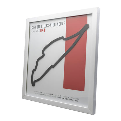 F1 - Circuito 3D Enmarcado | Circuit Gilles- Circuito 3D Enmarcado |Villeneuve (Canadá)