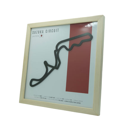F1 – Circuito 3D Enmarcado | Suzuka Circuit (Japón)