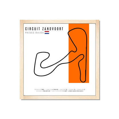 F1 - Circuito 3D Enmarcado | Circuit Zandvoort (Países Bajos)