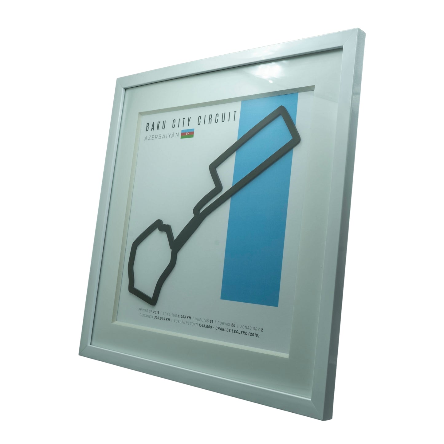 F1 - Circuito 3D Enmarcado | Baku City Circuit (Azerbaiyán)