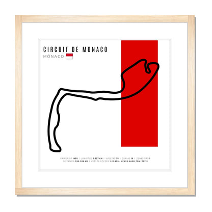 F1 - Circuito 3D Enmarcado | Circuit de Monaco (Mónaco)