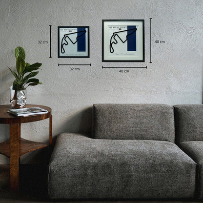 F1 – Circuito 3D Enmarcado | Yas Marina Circuit (Emiratos Árabes Unidos)