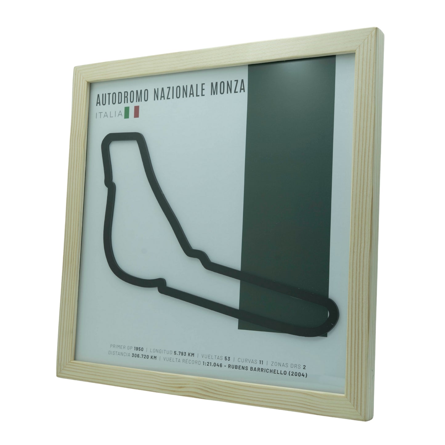 F1 - Circuito 3D Enmarcado | Autodromo Nazionale Monza (Italia)