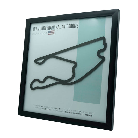 F1 – Miami International Autodrome (Estados Unidos) | Circuito 3D enmarcado