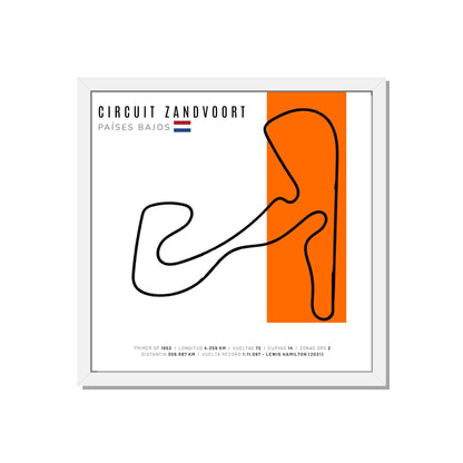 F1 - Circuito 3D Enmarcado | Circuit Zandvoort (Países Bajos)