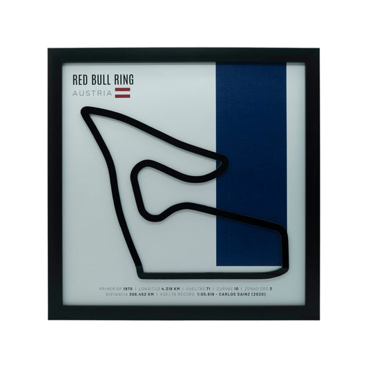 F1 – Red Bull Ring (Austria) | Circuito 3D enmarcado