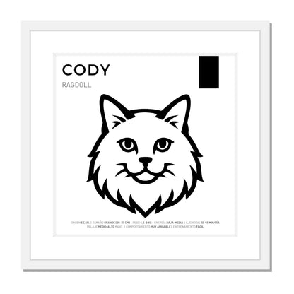 Ragdoll — Cuadro de mascota personalizado