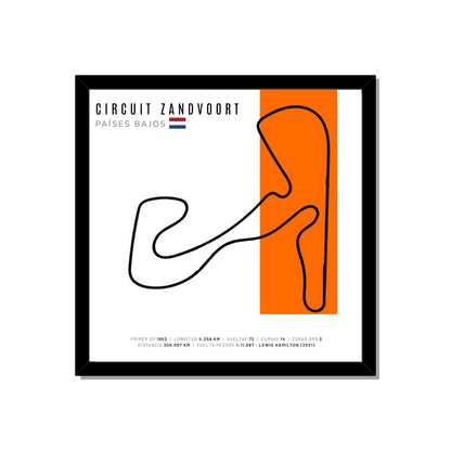 F1 - Circuito 3D Enmarcado | Circuit Zandvoort (Países Bajos)