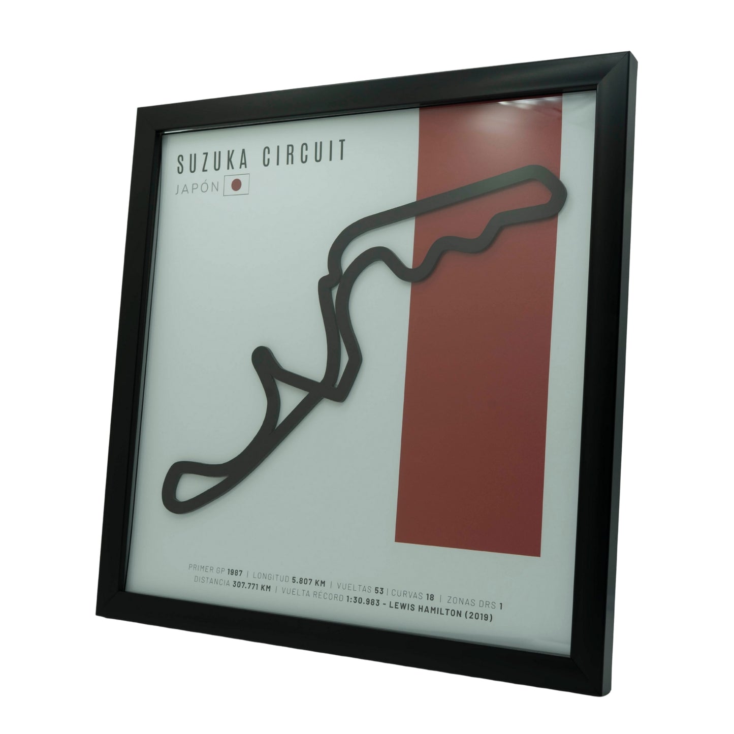 F1 – Circuito 3D Enmarcado | Suzuka Circuit (Japón)