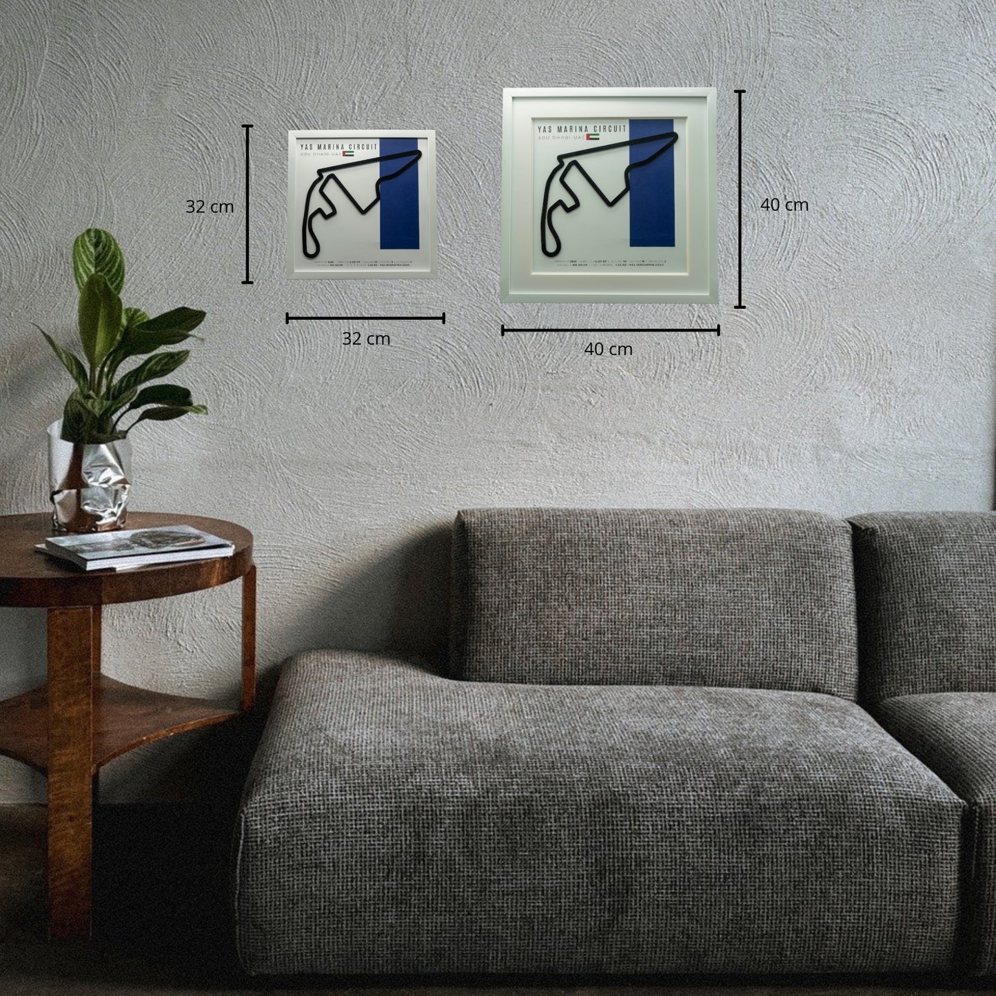 F1 – Circuito 3D Enmarcado | Yas Marina Circuit (Emiratos Árabes Unidos)