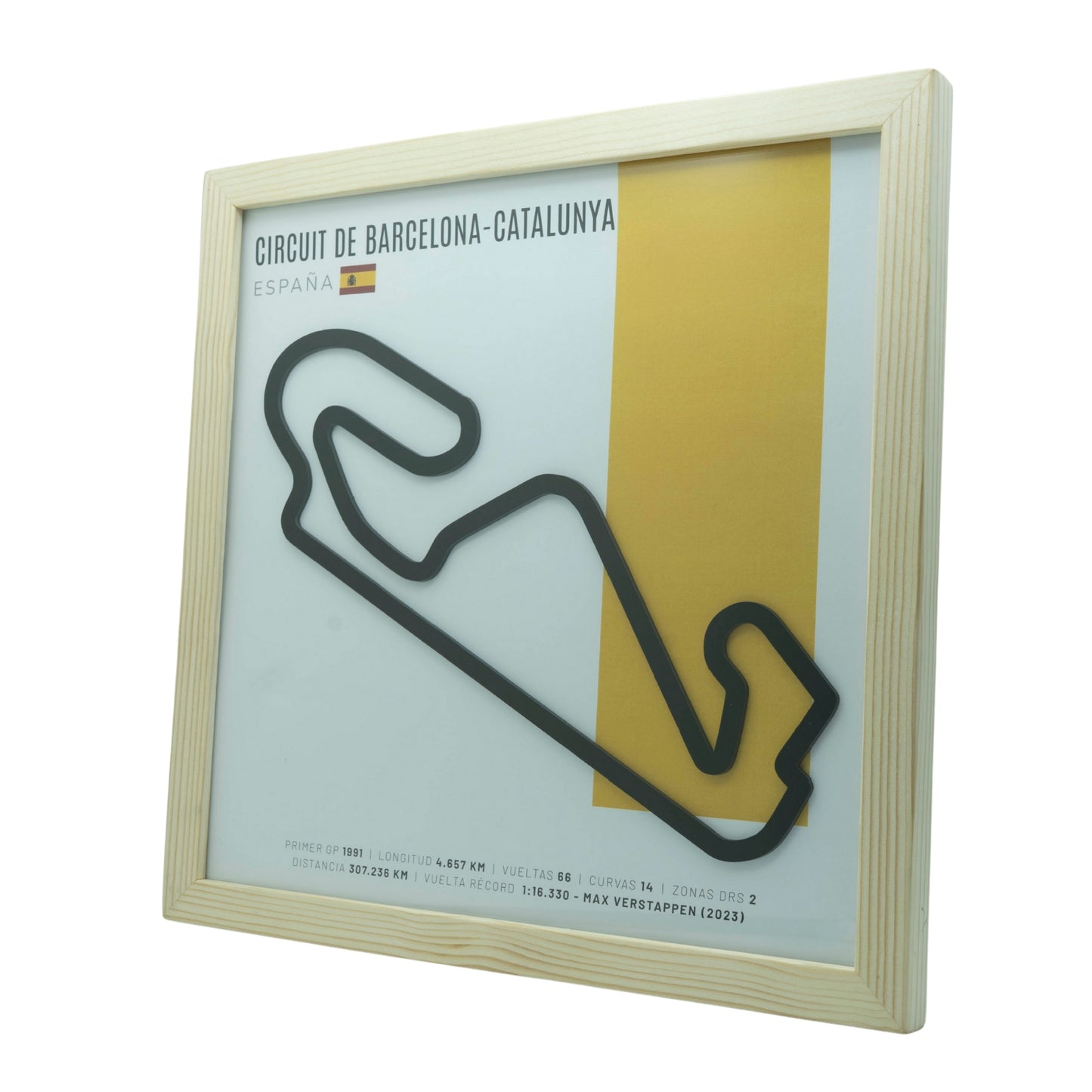 F1 - Circuito 3D Enmarcado | Circuit de Barcelona- Circuito 3D Enmarcado |Catalunya (España)