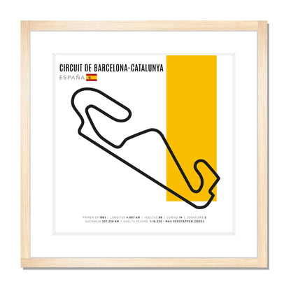 F1 - Circuito 3D Enmarcado | Circuit de Barcelona- Circuito 3D Enmarcado |Catalunya (España)