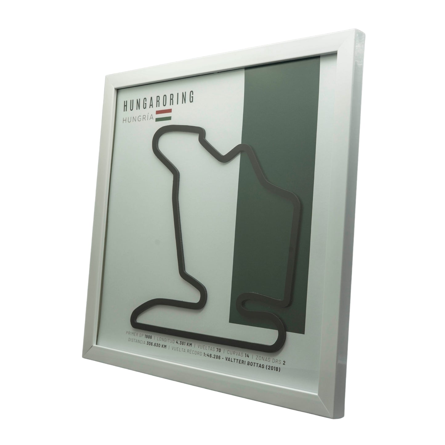 F1 - Circuito 3D Enmarcado | Hungaroring (Hungría)