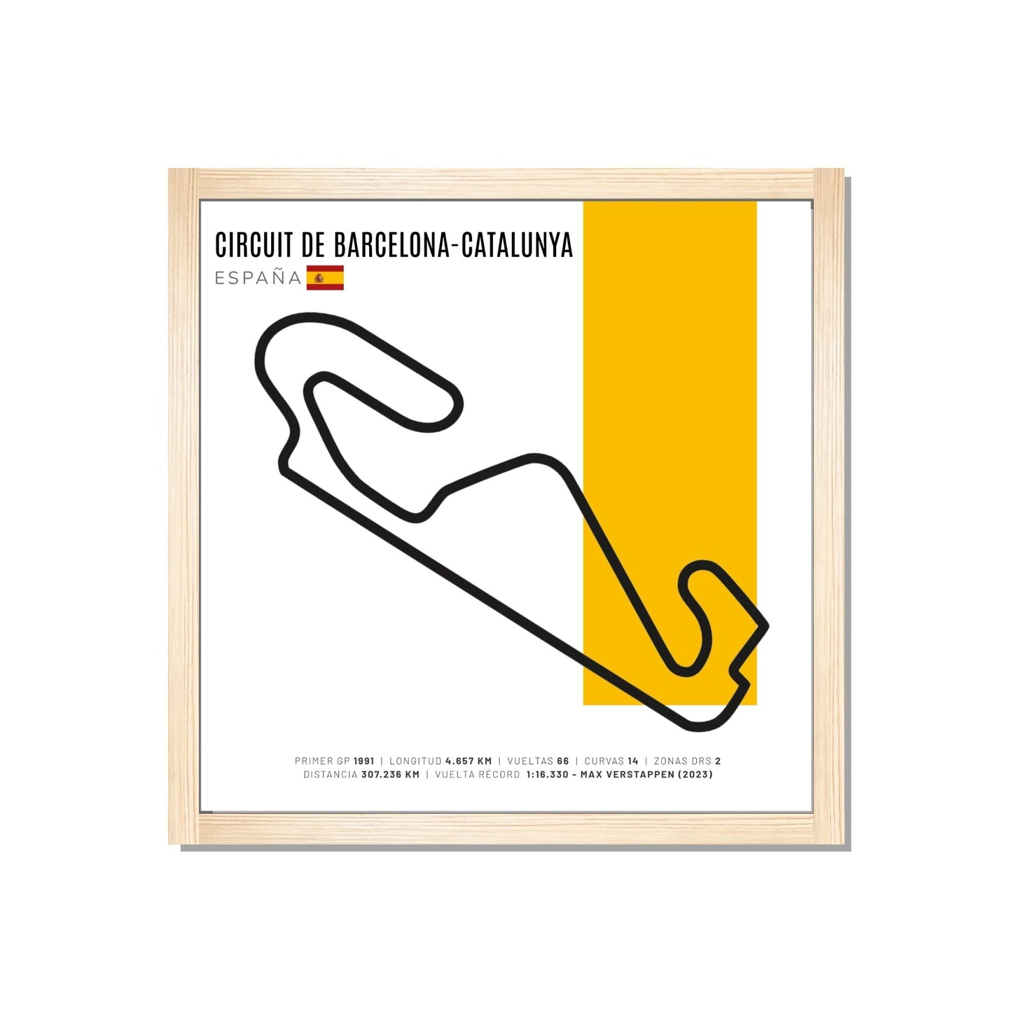 F1 - Circuito 3D Enmarcado | Circuit de Barcelona- Circuito 3D Enmarcado |Catalunya (España)