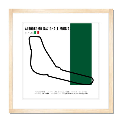 F1 - Circuito 3D Enmarcado | Autodromo Nazionale Monza (Italia)