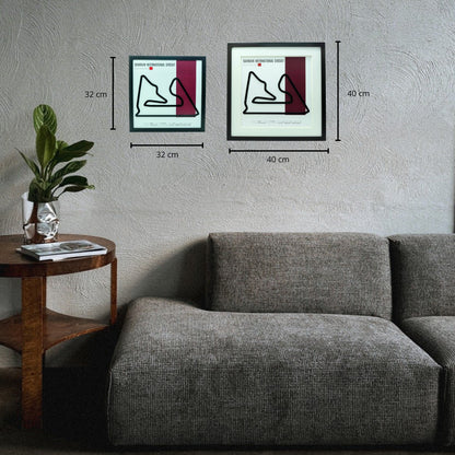 F1 – Circuito 3D Enmarcado | Bahrain International Circuit (Baréin)