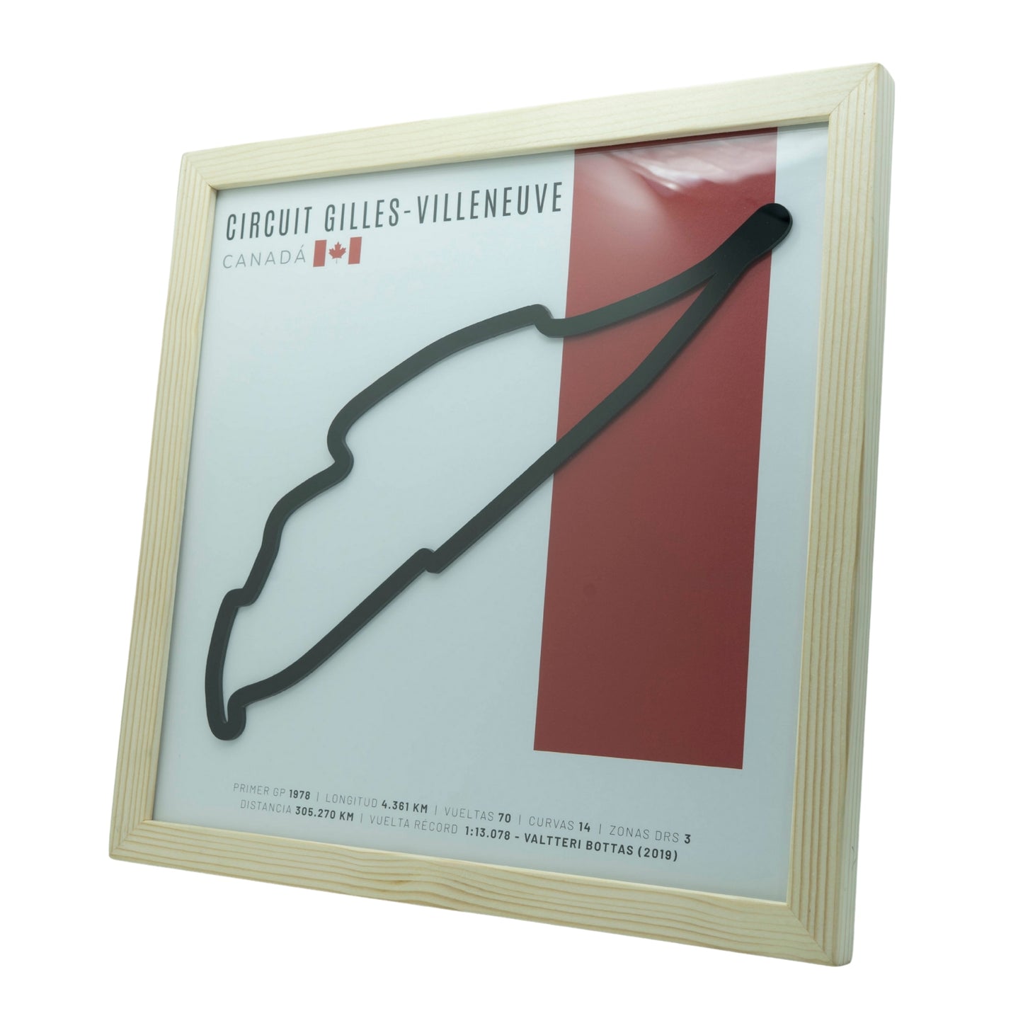 F1 - Circuito 3D Enmarcado | Circuit Gilles- Circuito 3D Enmarcado |Villeneuve (Canadá)