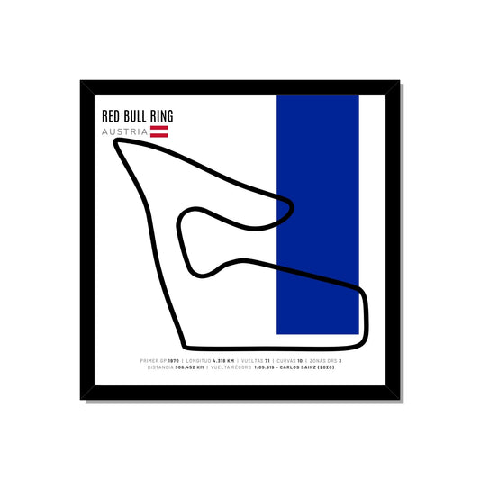 F1 - Circuito 3D Enmarcado | Red Bull Ring (Austria)