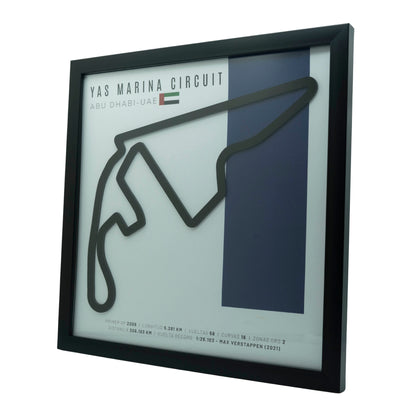 F1 – Circuito 3D Enmarcado | Yas Marina Circuit (Emiratos Árabes Unidos)