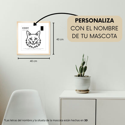 Angora Turco — Cuadro de mascota personalizado
