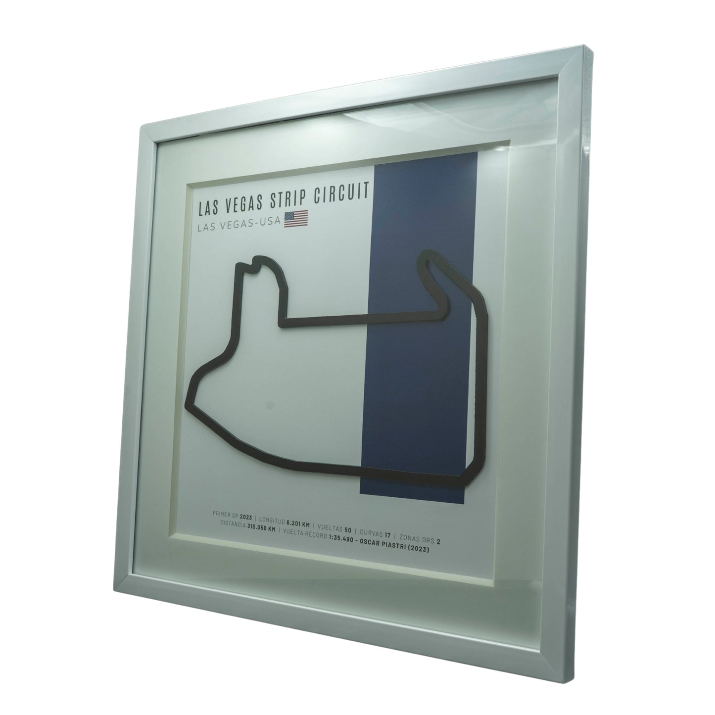 F1 - Circuito 3D Enmarcado | Las Vegas Strip Circuit (Estados Unidos)