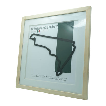 F1 - Circuito 3D Enmarcado | Autódromo Hermanos Rodríguez (México)