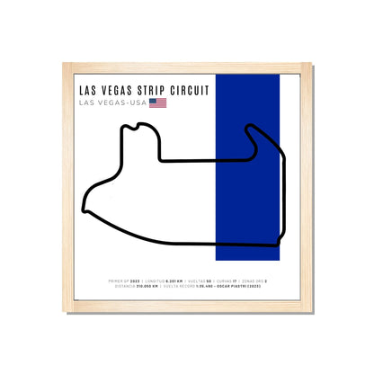 F1 - Circuito 3D Enmarcado | Las Vegas Strip Circuit (Estados Unidos)