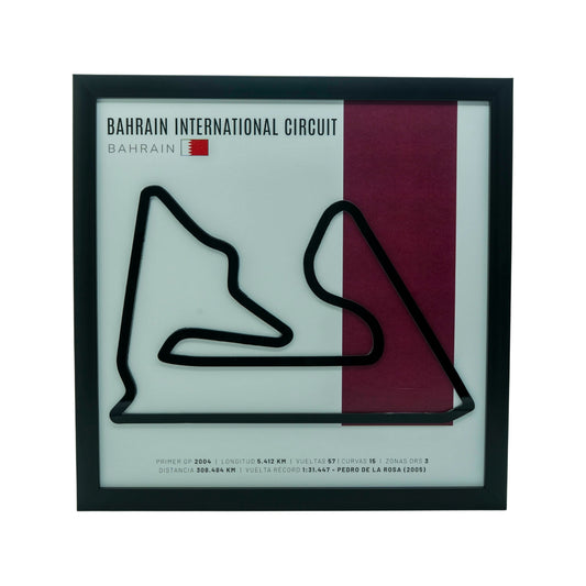 F1 – Bahrain International Circuit (Baréin) | Circuito 3D enmarcado