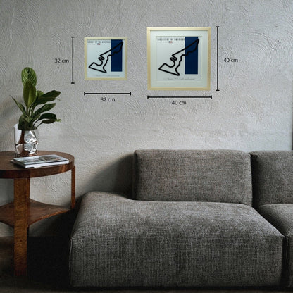 F1 - Circuito 3D Enmarcado | Circuit of The Americas / COTA (Estados Unidos)