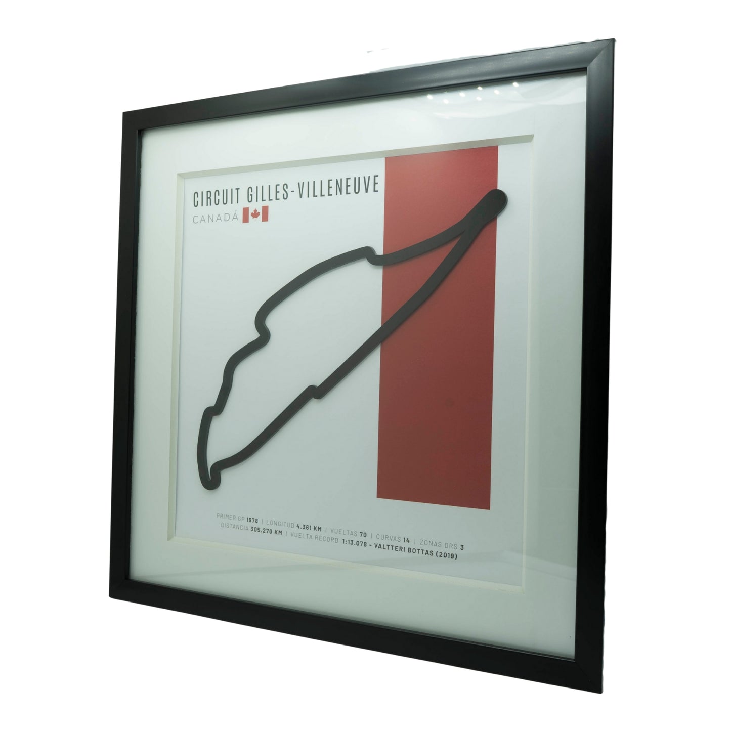 F1 - Circuito 3D Enmarcado | Circuit Gilles- Circuito 3D Enmarcado |Villeneuve (Canadá)