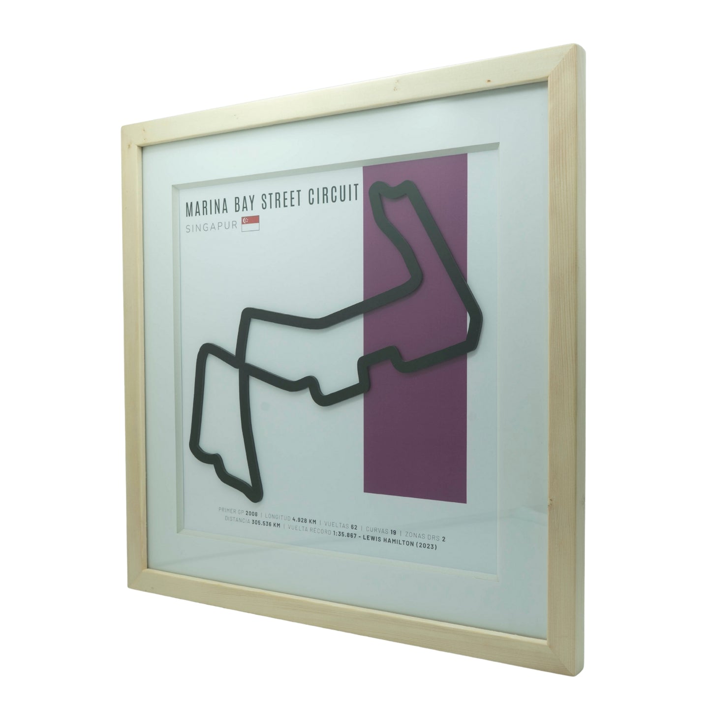 F1 - Circuito 3D Enmarcado | Marina Bay Street Circuit (Singapur)