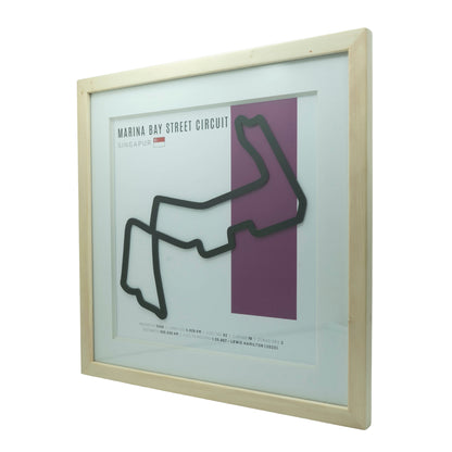 F1 - Circuito 3D Enmarcado | Marina Bay Street Circuit (Singapur)