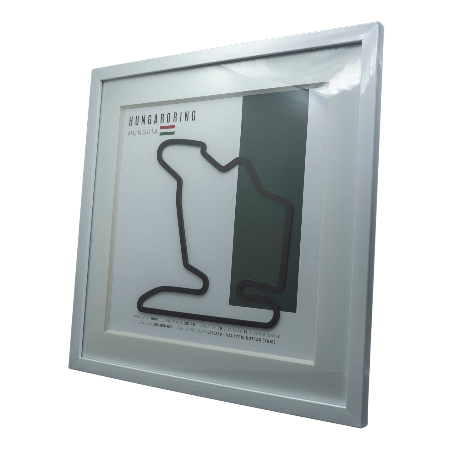 F1 - Circuito 3D Enmarcado | Hungaroring (Hungría)