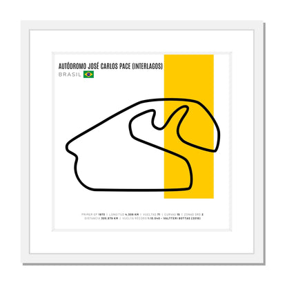 F1 - Circuito 3D Enmarcado | Autódromo José Carlos Pace / Interlagos (Brasil)