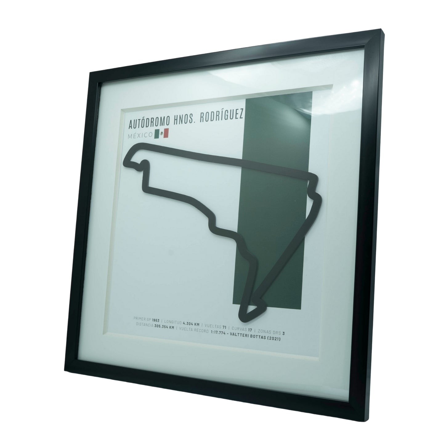 F1 - Circuito 3D Enmarcado | Autódromo Hermanos Rodríguez (México)