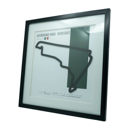 F1 - Circuito 3D Enmarcado | Autódromo Hermanos Rodríguez (México)