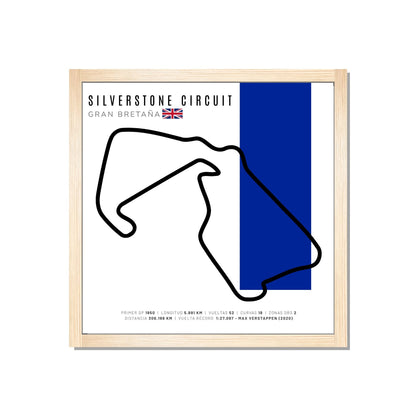 F1 - Circuito 3D Enmarcado | Silverstone Circuit (Gran Bretaña)