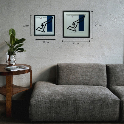 F1 - Circuito 3D Enmarcado | Circuit of The Americas / COTA (Estados Unidos)