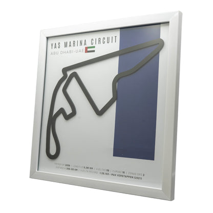 F1 – Circuito 3D Enmarcado | Yas Marina Circuit (Emiratos Árabes Unidos)