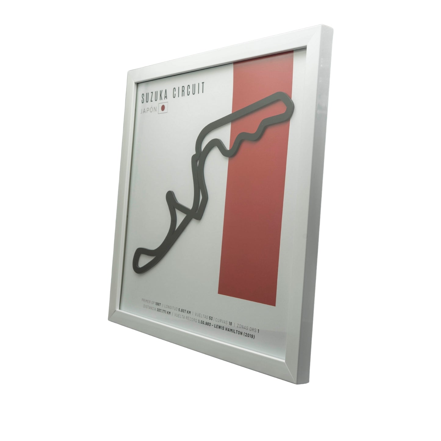 F1 – Circuito 3D Enmarcado | Suzuka Circuit (Japón)