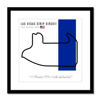 F1 - Circuito 3D Enmarcado | Las Vegas Strip Circuit (Estados Unidos)