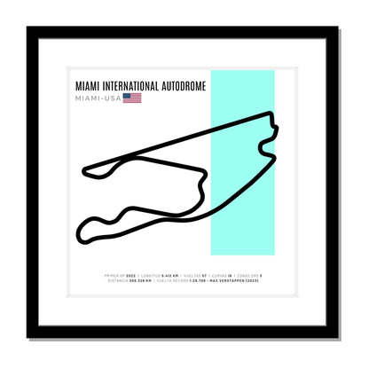 F1 - Circuito 3D Enmarcado | Miami International Autodrome (Estados Unidos)