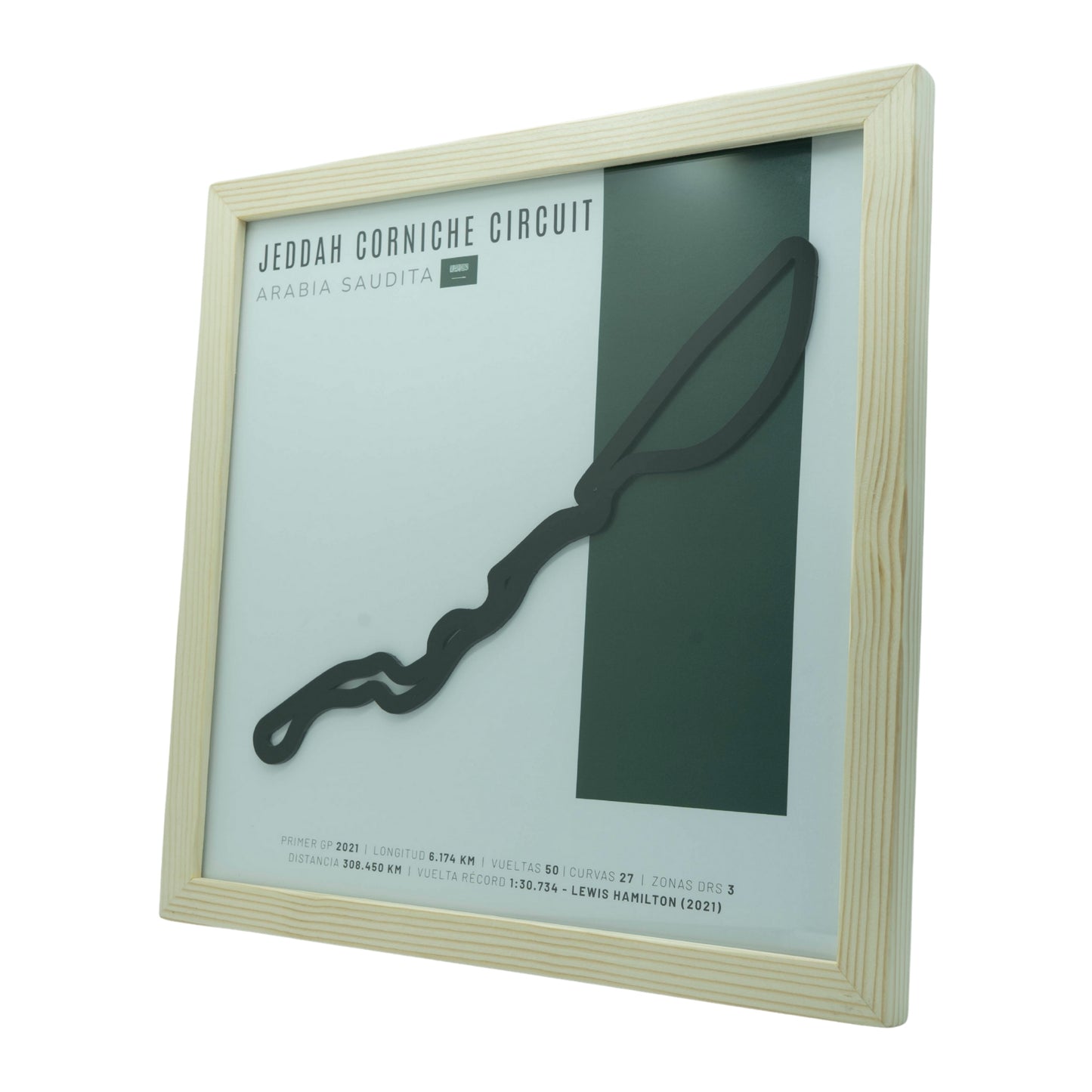 F1 –  Circuito 3D Enmarcado | Jeddah Corniche Circuit (Arabia Saudita)